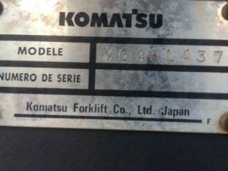 targonca -FORKLIFT TRUCK 4-WHEEL KOMATSU