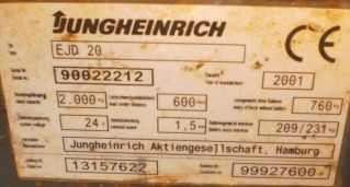 targonca TARGONCA GYALOGKÍSÉRETŨ JUNGHEINRICH