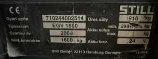 targonca TARGONCA GYALOGKÍSÉRETŨ STILL