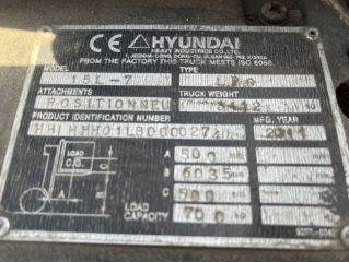targonca -TARGONCA 4TÁMASZÚ HOMLOKVILLÁS  HYUNDAI HALLA